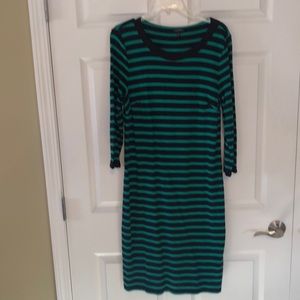 Talbots Striped Cotton Dress